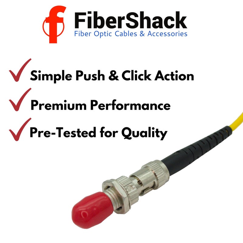 Fibershack - Fiber Optic ST Coupler & Dust Cap Kit for 2.5mm Cables. 20x ST Couplers for STUPC Patch Cords & 100x 2.5mm Clear SC Fiber Optic Dust Caps - Image 5